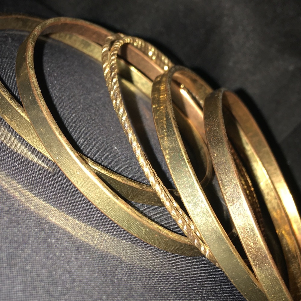 Set of gold bangles